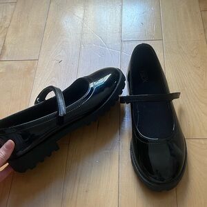 Black patent leather Mary Jane
